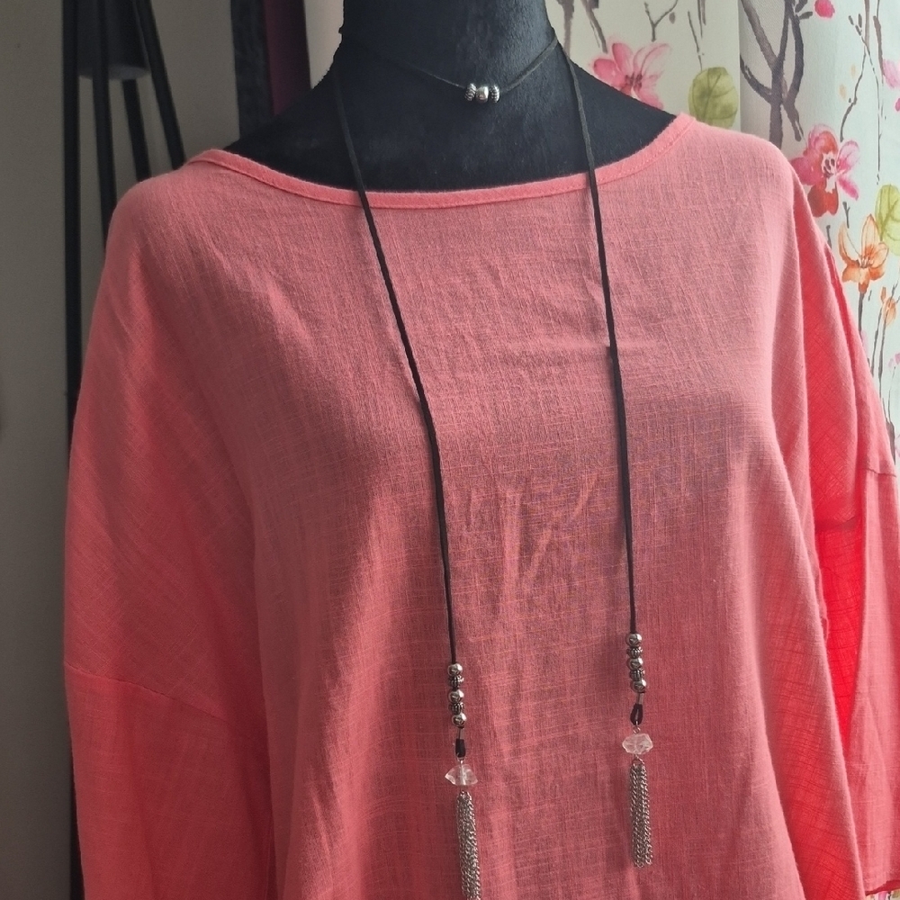 Tocara Choker Necklace Accented With Silver & Glass Dangles (J69)